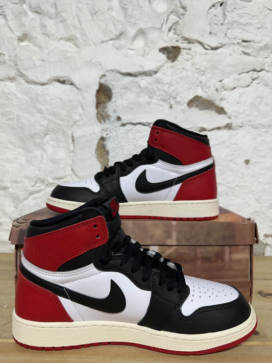 Air Jordan 1 High Black Toe Reimagined Sz 6.5Y DS