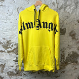 Palm Angels Black Spell Hoodie Yellow Sz S