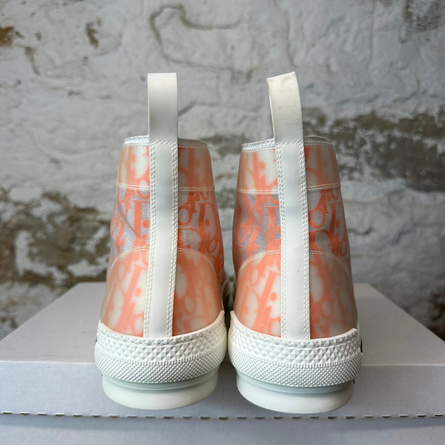 Dior B23 High Peach Oblique White Sneaker Sz 10 (43)