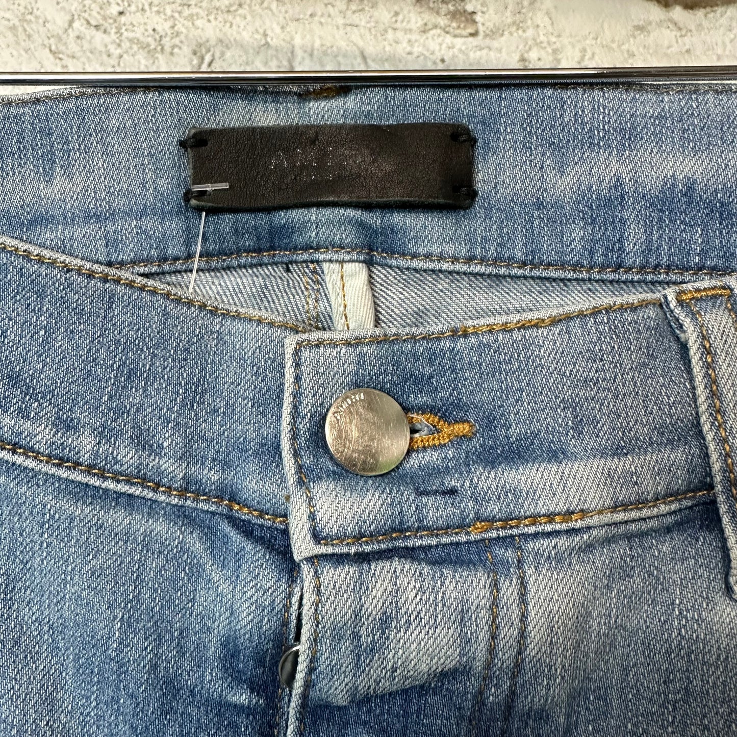 Amiri MX2 Multicolor Flannel Blue Denim Jeans Sz 32