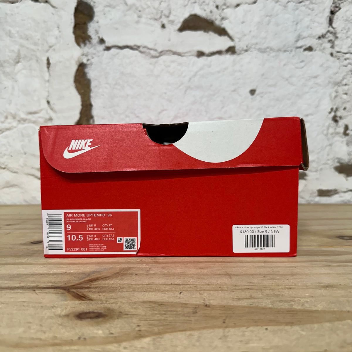 Nike Air More Uptempo 96 Black White (2026) Sz 9 DS