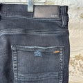 Amiri MX1 Camo Faded Black Denim Jeans Sz 34