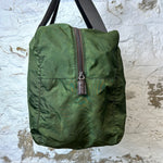 Prada Green Nylon Duffle Bag