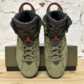 Air Jordan 6 Travis Scott Olive Sz 8