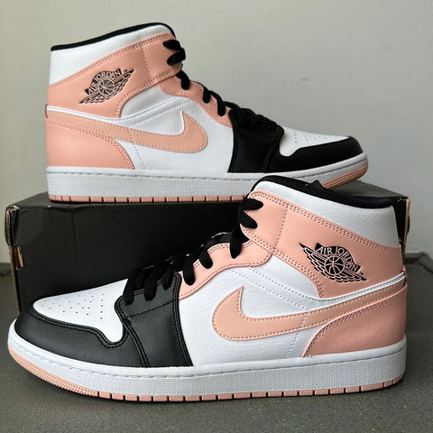 Air Jordan 1 Mid Arctic Orange Black Toe Sz 11.5 DS