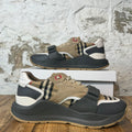 Burberry Ramsey Tan Plaid Grey Sneaker Sz 13 (46)