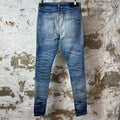 Amiri MX1 Sky Blue Cream Blue Denim Jeans Sz 30