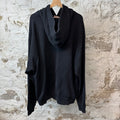 Marni Stitch Spell Black Hoodie Sz XL