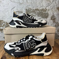 Dolce Gabbana Faster Black White Runner Sneaker Sz 9 (42)