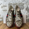 Gucci GG Monogram Red Sole Ace Sneaker Sz 10.5