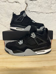 Air Jordan 4 Black Canvas Sz 6Y