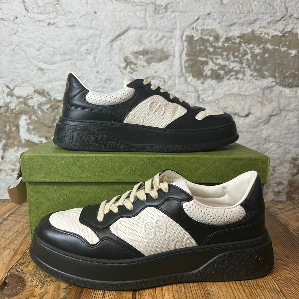 Gucci GG Embossed Chunky Black White Sneaker Sz 11