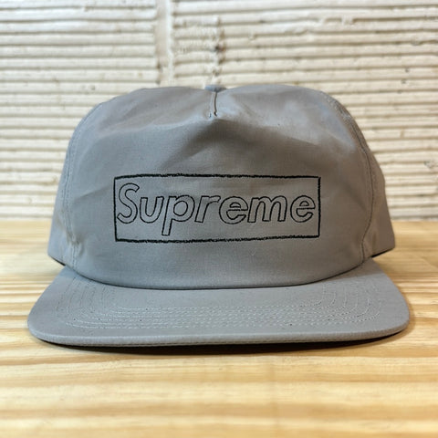 Supreme Box Logo Camp Cap Grey Hat