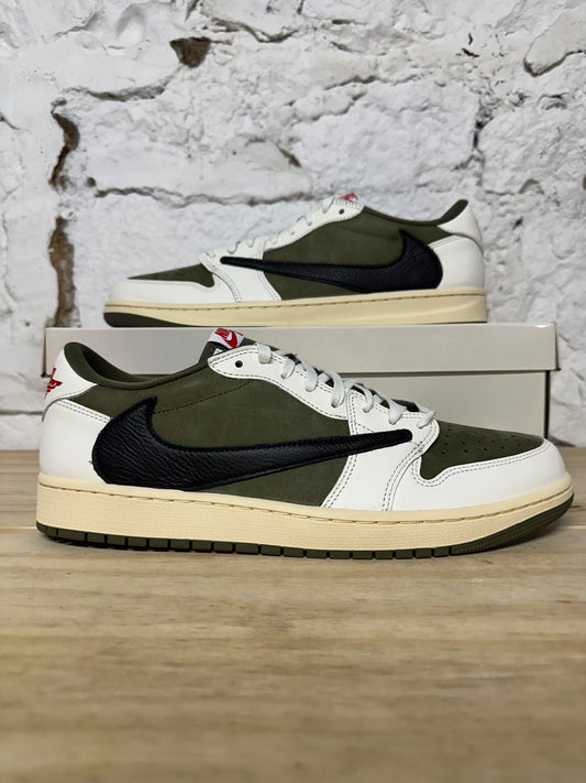 Air Jordan 1 Low Travis Scott Medium Olive Sz 12 DS