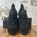 Chanel Silver CC Triple Black Trainer Sneaker Sz 8 (41)
