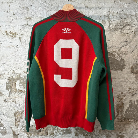 Supreme Umbro Zip Up Sweater Red Sz M