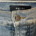 Amiri MX2 Brown Paisley Blue Denim Jeans Sz 34