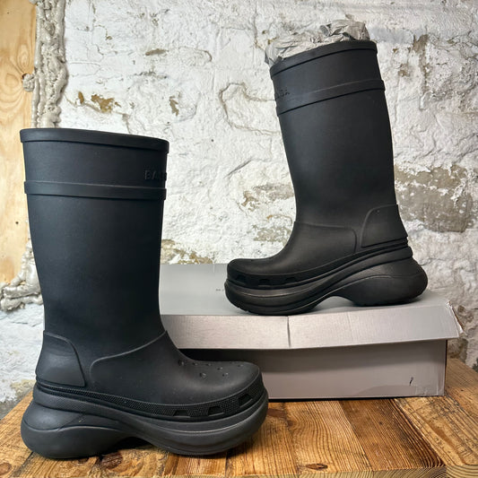 Balenciaga Black Croc Boot Sz 10 (43)