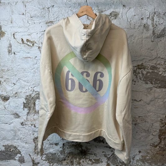 Who Decides War Roots of Peace Cream Hoodie Sz L