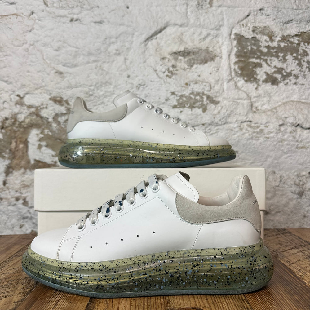 Alexander Mcqueen Grey Suede Tab Paint Splatter Sole Sneaker Sz 10 (43)