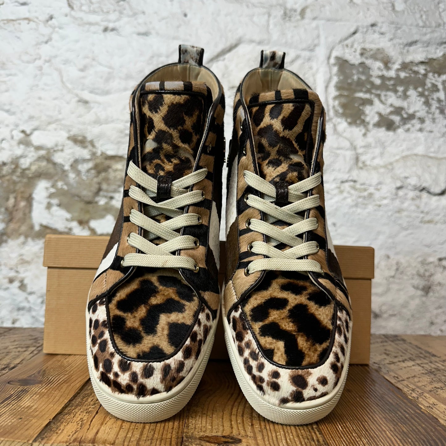 Christian Louboutin High Animal Print Sneaker Sz 9 (42)