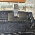 Amiri Knee Rip Faded Black Denim Jeans Sz 34