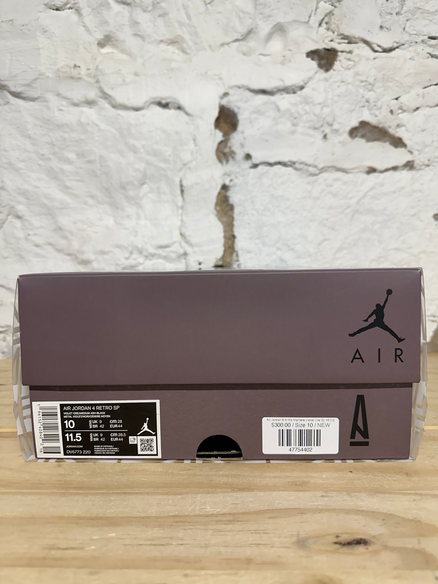 Air Jordan 4 A Ma Maniere Violet Ore Sz 10 DS