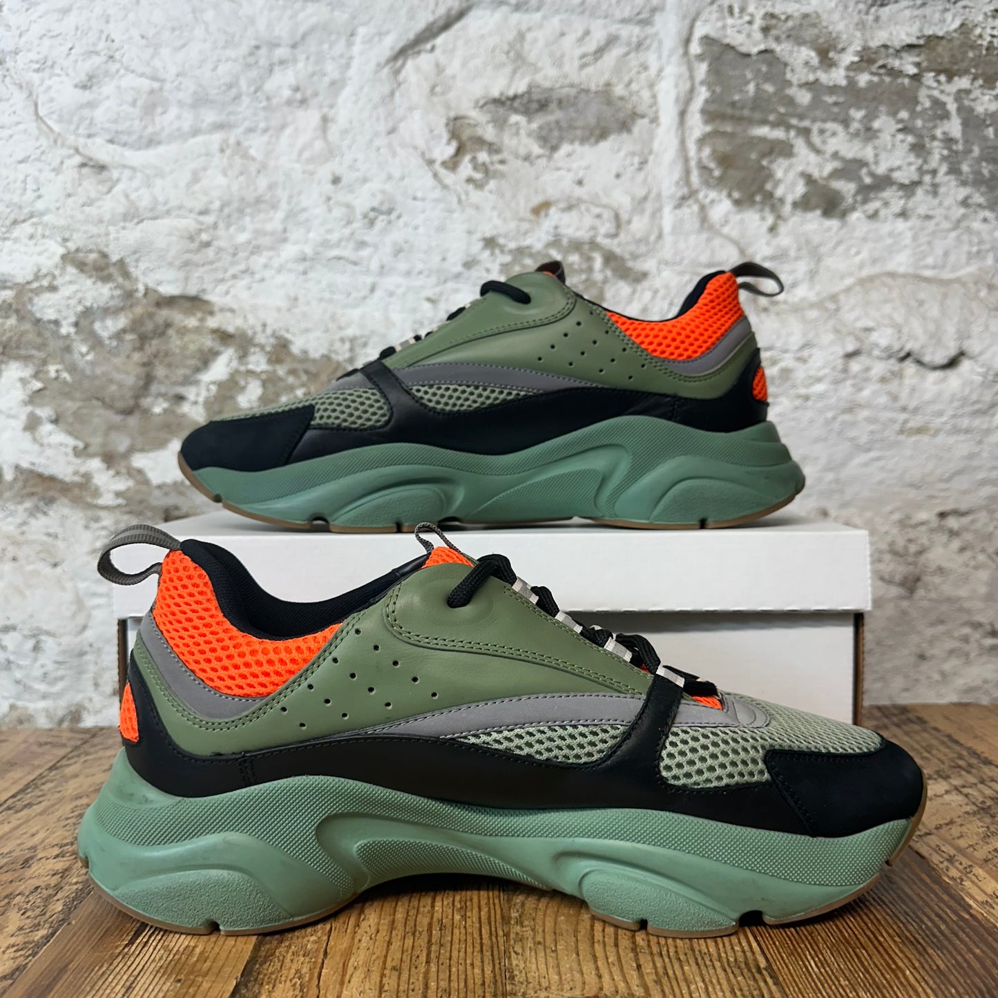 Dior B22 Orange Green Black Sneaker Sz 12 (45)