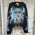Vale Red Balloon Black Long Sleeve T-Shirt Sz XL