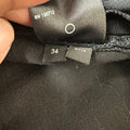 Amiri Plain Black Distressed Denim Jeans Sz 34
