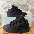 Lanvin Curb Triple Black Canvas Sneaker Sz 7 (40)