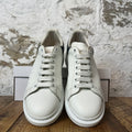 Alexander Mcqueen Black Studded Tab White Sneaker Sz 9 (42)