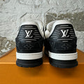 Louis Vuitton Black White Trainer Sneaker Sz 8.5 (7LV)
