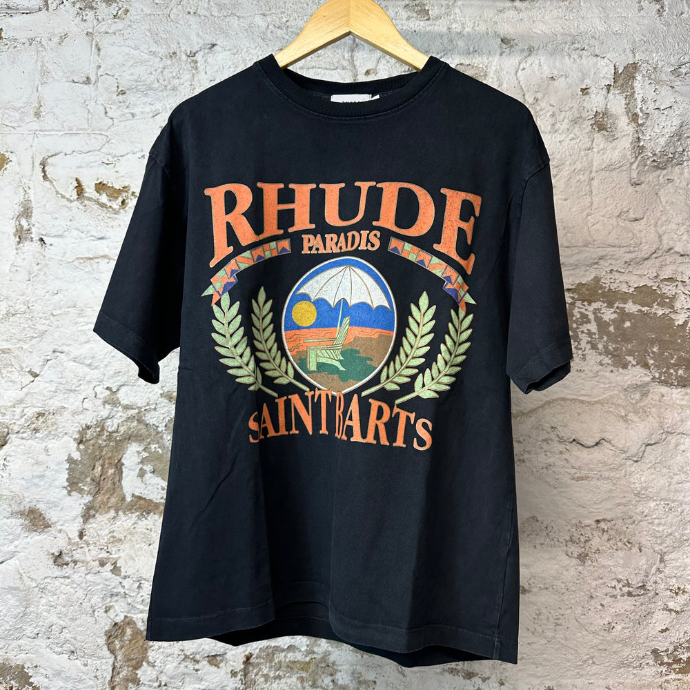 Rhude Saint Barts T-shirt Black Sz XS