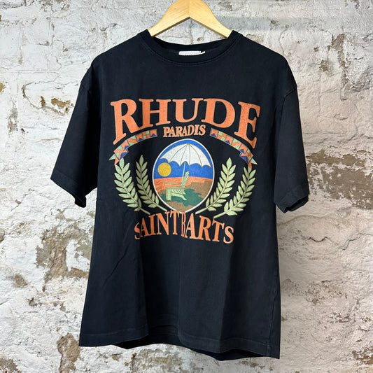 Rhude Saint Barts T-shirt Black Sz XS