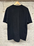 Supreme Black Embroidered Spellout T-Shirt Sz M