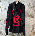 Hellstar Red Gel Hoodie Black Sz L