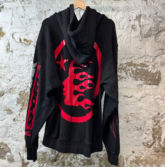 Hellstar Red Gel Hoodie Black Sz L