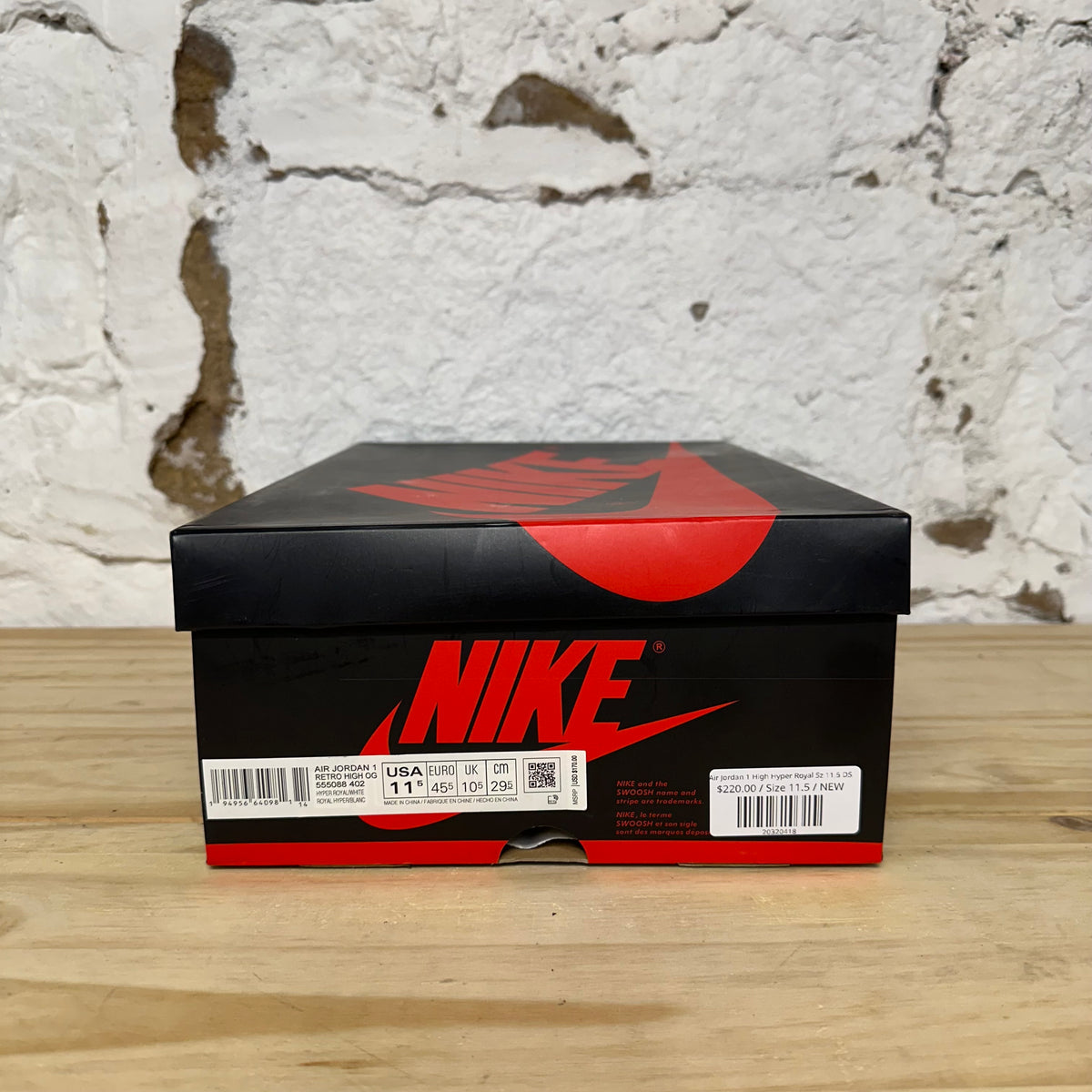 Air Jordan 1 High Hyper Royal Sz 11.5 DS