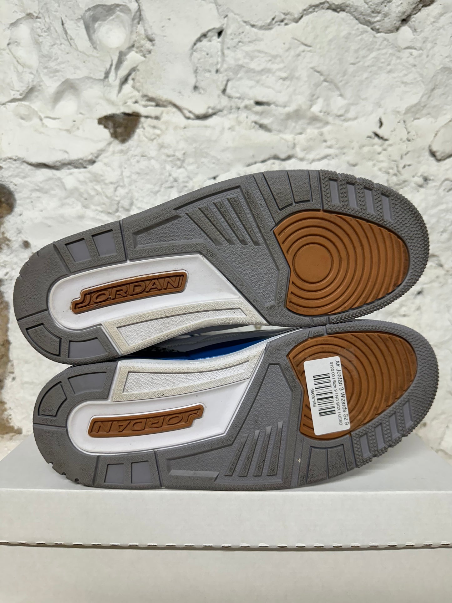 Air Jordan 3 Wizards Sz 9