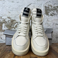 Rick Owens High TURBOWPN White Cream Sneaker Sz 8.5