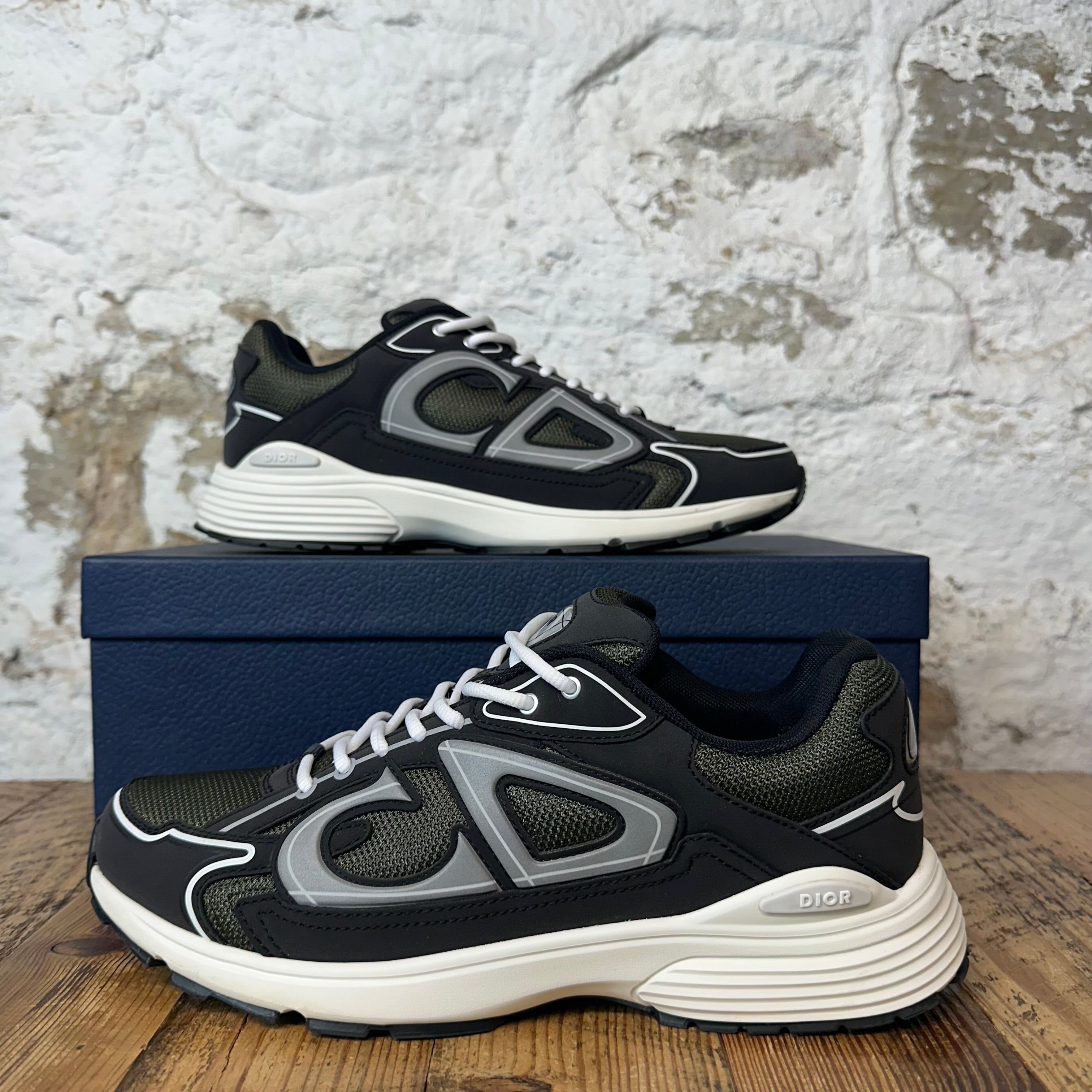 Dior B30 Black Green White Sneaker Sz 10 (43)