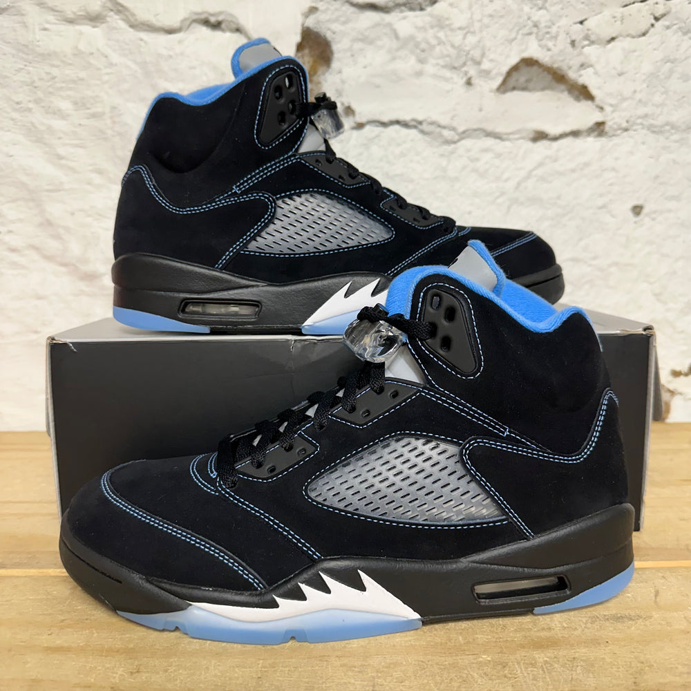 Air Jordan 5 Black University Blue Sz 10 DS
