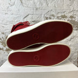 Gucci Red Monogram Leather Sneaker Sz 9.5 No Box