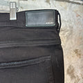 Amiri MX1 Green Suede Black Denim Jeans Sz 38 (Tailored)