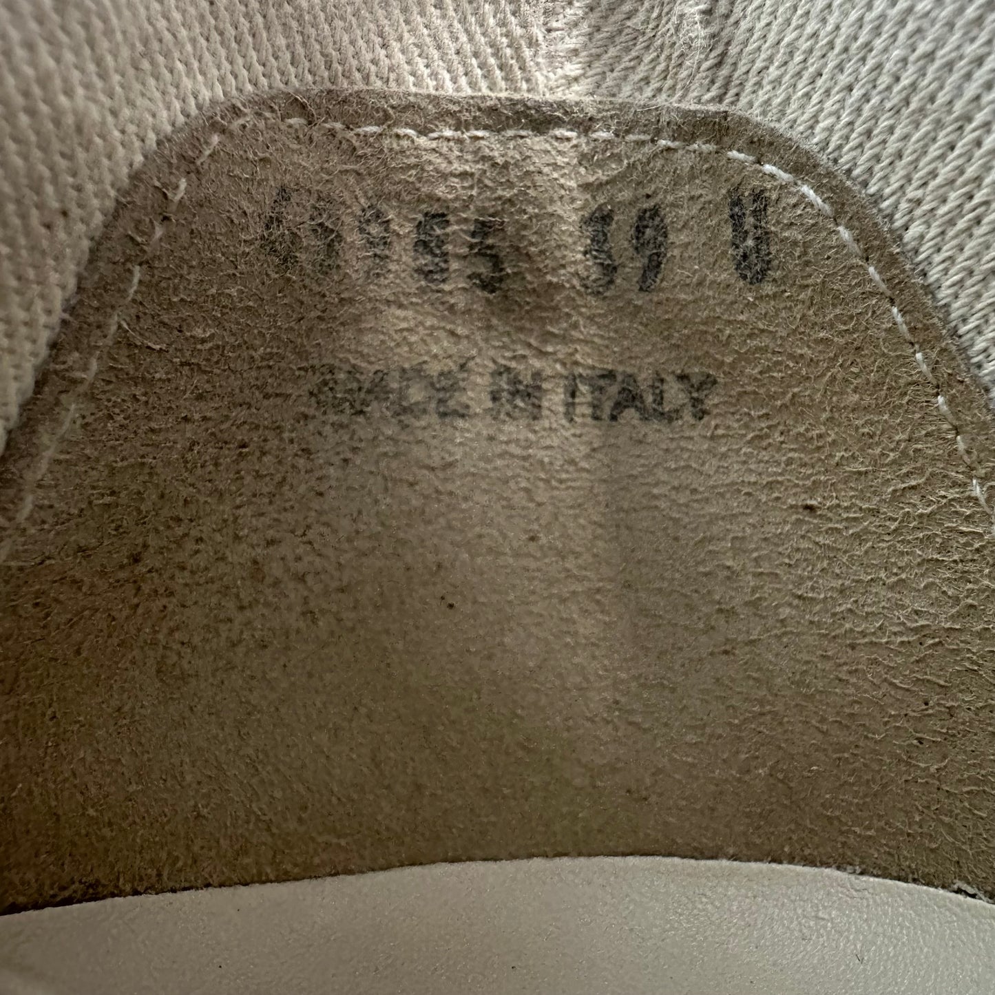 Rick Owens Abstract Studded Black Milk Sneaker Sz 6.5 (39)