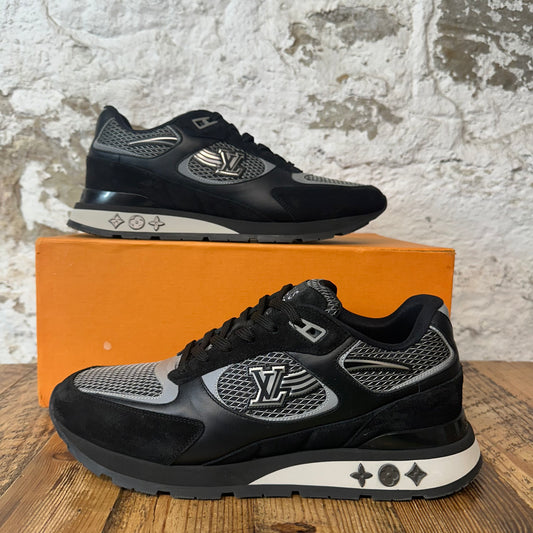 Louis Vuitton Black Grey Runaway Sneaker Sz 9 (7.5LV)