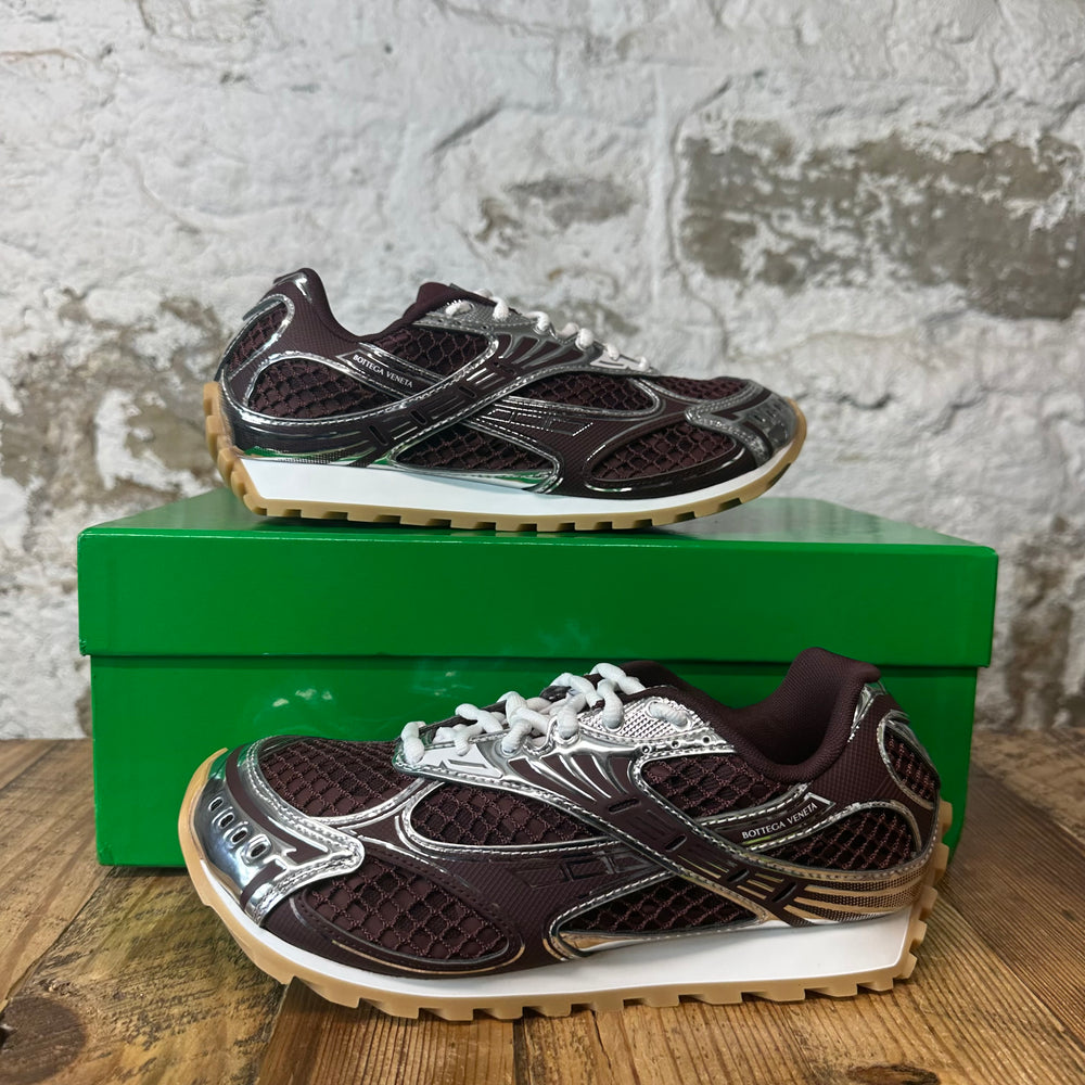 Bottega Veneta Burgundy Silver Orbit Sneaker Sz 6 (38) DS