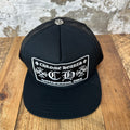 Chrome Hearts CH Hollywood Black White Trucker Hat DS