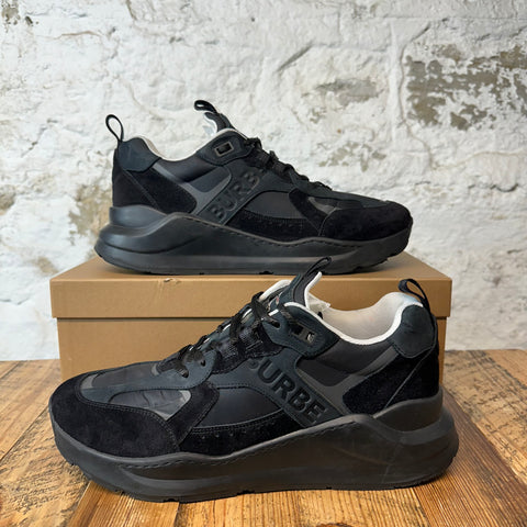 Burberry Ramsey Triple Black Sneaker Sz 13 (46)